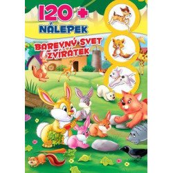 Barevný svět zvířátek 120+ nálepek
