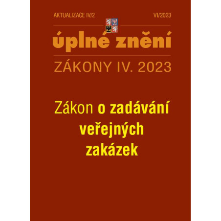 Aktualizace IV/2 2023 Úplné znění Zákony IV.
