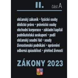 Zákony II A/2023 Občanský zákoník