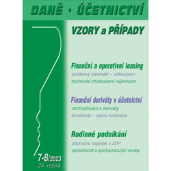 DÚVaP 7-8/2023 Rodinné podnikání, Leasing, Deriváty