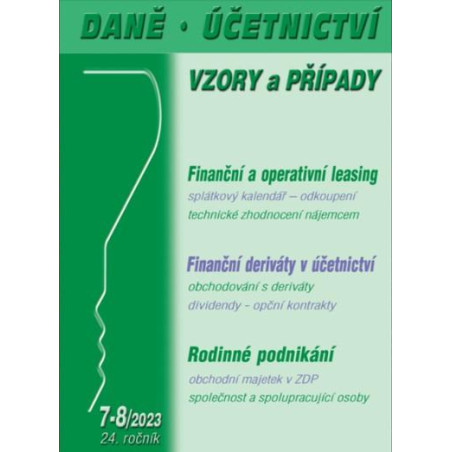 DÚVaP 7-8/2023 Rodinné podnikání, Leasing, Deriváty