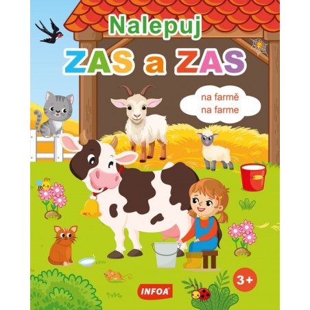 Nalepuj zas a zas - na farme - snímatelné samolepky