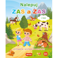 Nalepuj zas a zas - v lese - snímatelné samolepky