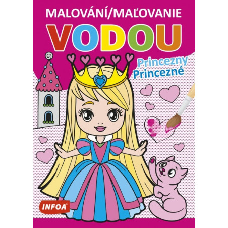 Maľovanie vodou - Princezné