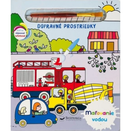 Maľovanie vodou - Dopravné prostriedky