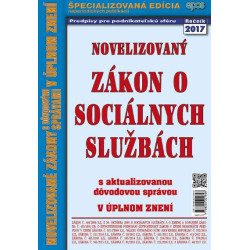 Novelizovaný Zákon o sociálnych službách