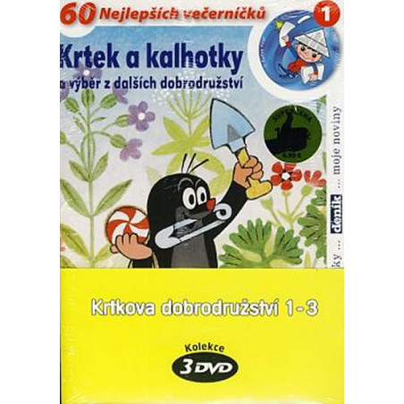 Krtkova dobrodružství 1-3 - 3 DVD (pošetka)