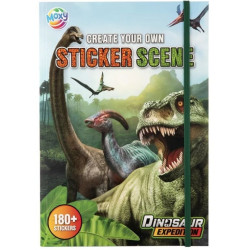 Dinosauria kniha samolepiek