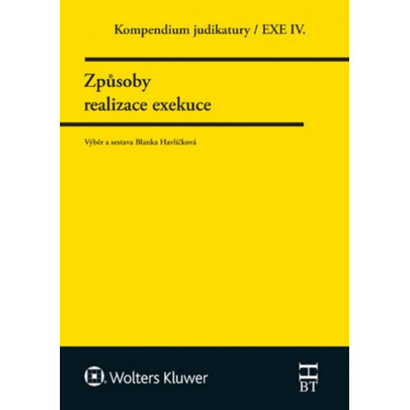 Kompendium judikatury/EXE IV. - Způsoby realizace exekuce