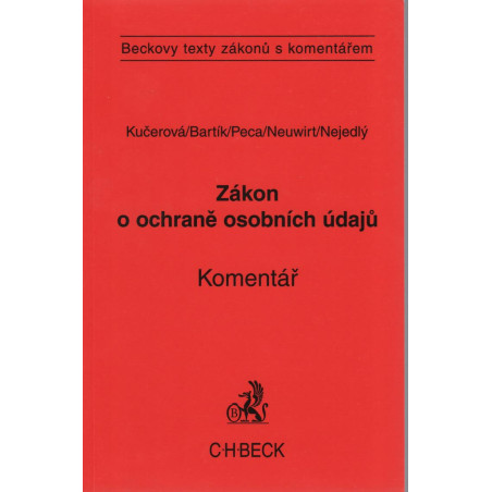 Zákon o ochraně osobních údajů. Komentář