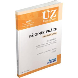ÚZ 1607 Zákoník práce, rejstřík