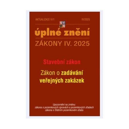 Aktualizace IV/1 2025 - Stavební zákon