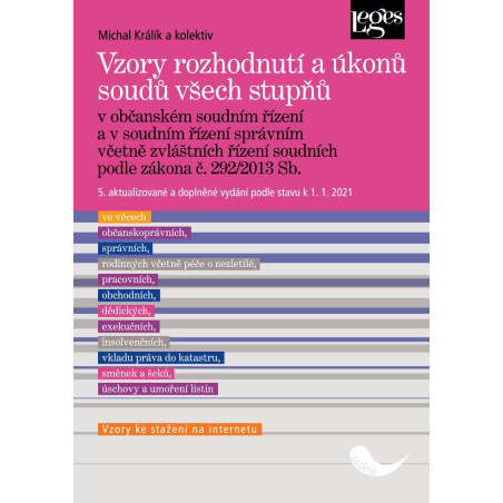 Vzory rozhodnutí a úkonů soudů všech stupňů