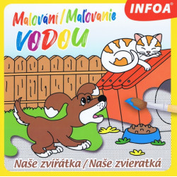 Malování / Maľovanie vodou – Naše zvířátka / Naše zvieratká