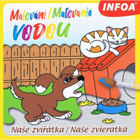 Malování / Maľovanie vodou – Naše zvířátka / Naše zvieratká