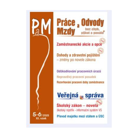 PaM č. 5-6/2025 - Dohody a zdravotní pojištění