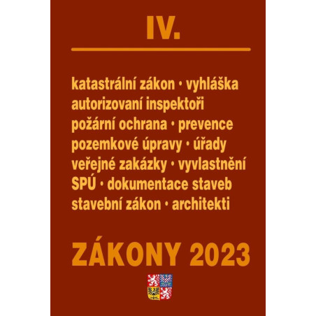 Zákony IV/2023 Stavebnictví, půda