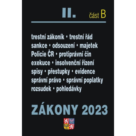 Zákony II B/2023 Trestní právo