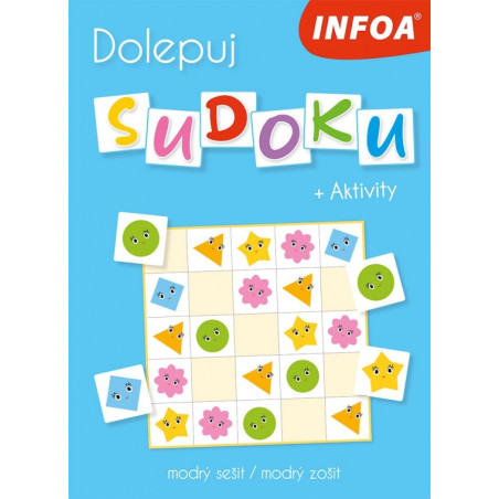 Dolepuj sudoku + Aktivity - modrý zošit