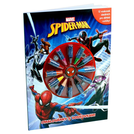 Spider-Man - Omalovánky s voskovkami