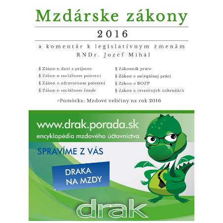 Mzdárske zákony 2016