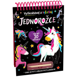 Jednorožce - Vyškrabávaj a vyfarbuj