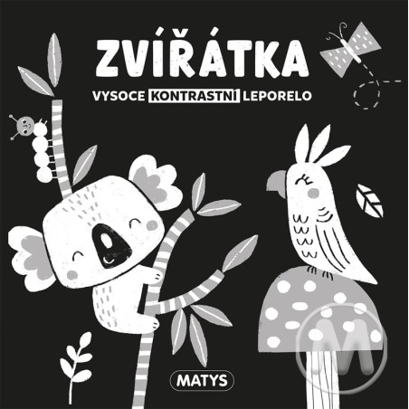Vysoce kontrastní leporelo: Zvířátka