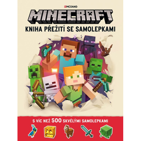 Minecraft - Kniha přežití se samolepkami