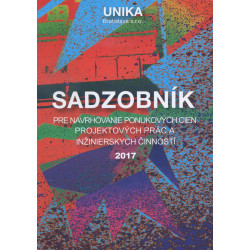 Sadzobník pre navrhovanie ponukových cien projektových prác a inžinierskych činností 2017