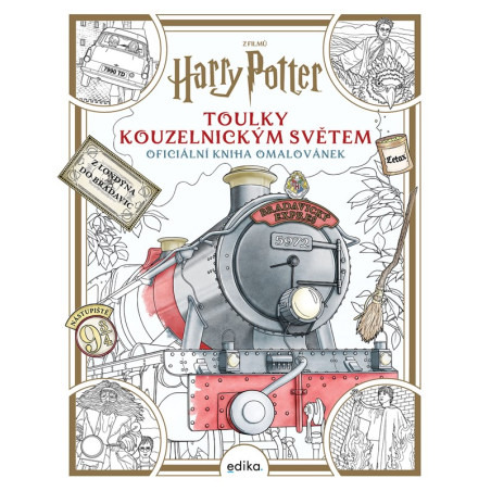 Harry Potter: Toulky kouzelnickým světem - oficiální kniha omalovánek