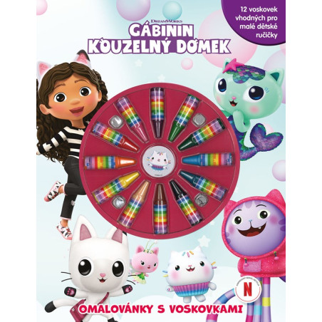 Gábinin kouzelný domek - Omalovánky s voskovkami