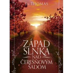 Západ slnka nad čerešňovým sadom