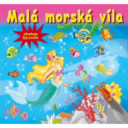 Malá morská víla-6x puzzle