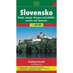 Hrady a zámky Slovenska měkká 1:500 000