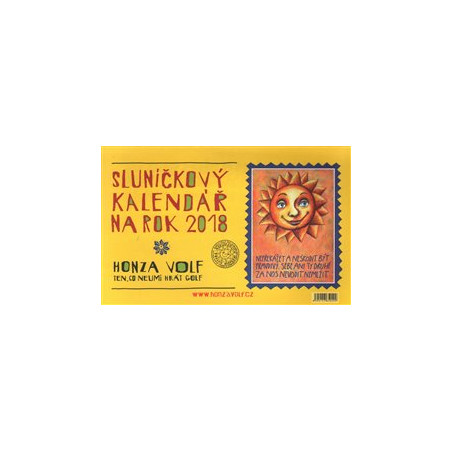 Sluníčkový kalendář 2018 - stolní