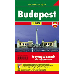 Budapest / city plan centrum lamino 1:10 000