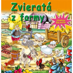 Zvieratá z farmy-6x puzzle