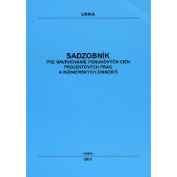 Sadzobník pre navrhovanie ponukových cien projektových prác a inžinierskych činností