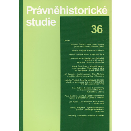 Právněhistorické studie 36