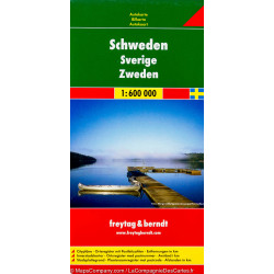 Automapa Švédsko 1:600 000