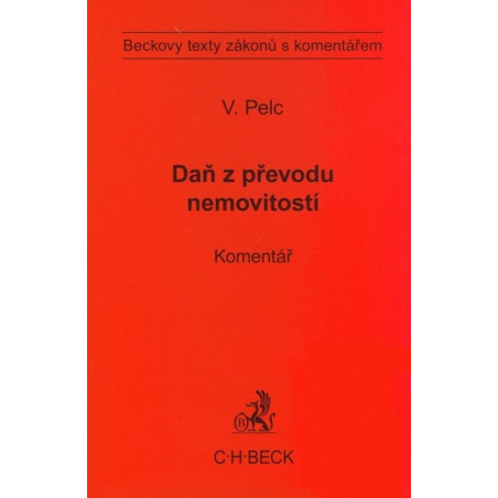 Daň z převodu nemovitostí. Komentář