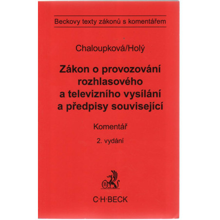 Zákon o provozování rozhlasového a televizního vysílání a předpisy související.