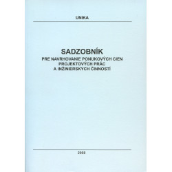 Sadzobník pre navrhovanie ponukových cien projektových prác a inžinierskych činností