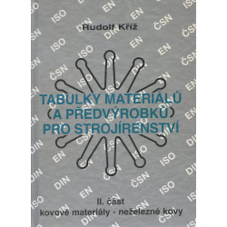 Tabulky materiálů a předvýrobků pro strojírenství II. část