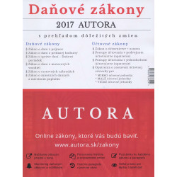 Daňové zákony 2017 autora
